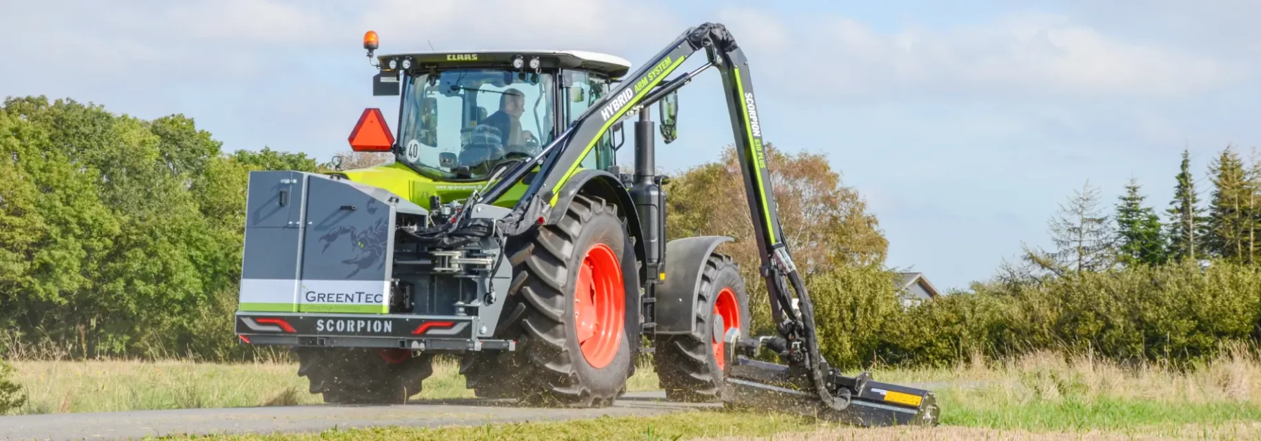 Professional flail mower for landscape maintenance