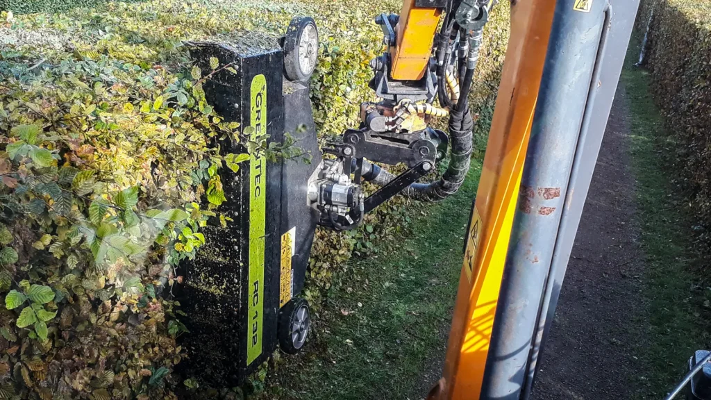 Perfectly cut and shaped hedge