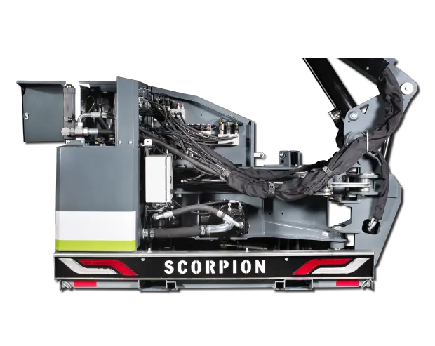 Under the hood of boom mower