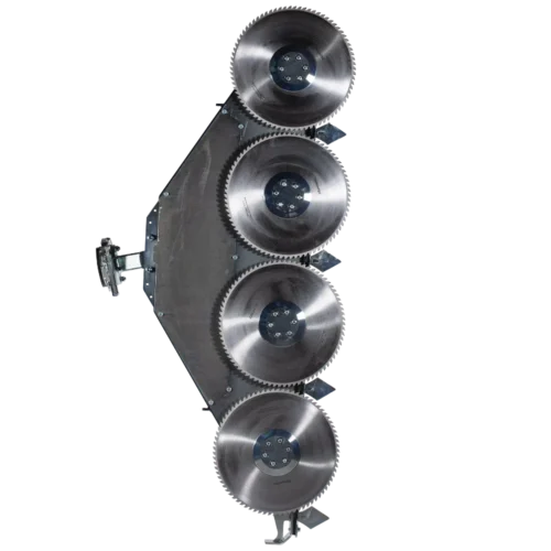 LRS 2402 standard equipment – 4 circular blades in a line