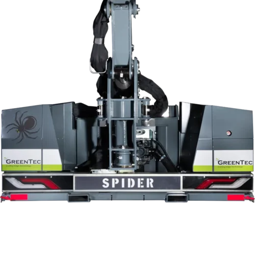 Spider standard equipment – Side shift frame for right or left driving