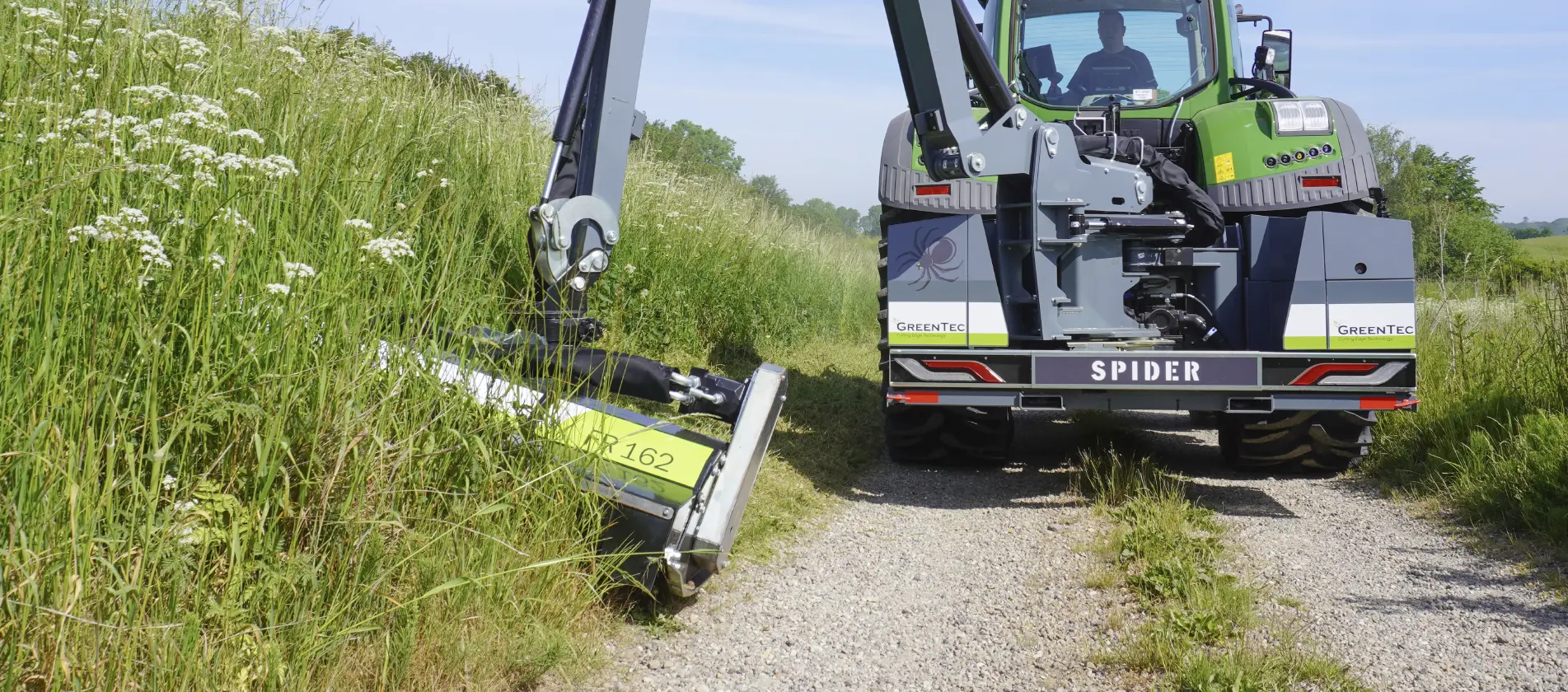 Hydraulic flail mower attachment