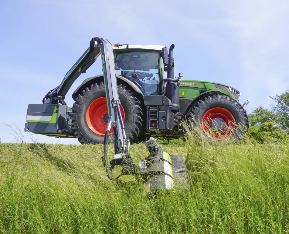 Mit Rotor Flex befindet sich der Schneidkopf immer im natürlichen Sichtfeld des Fahrers