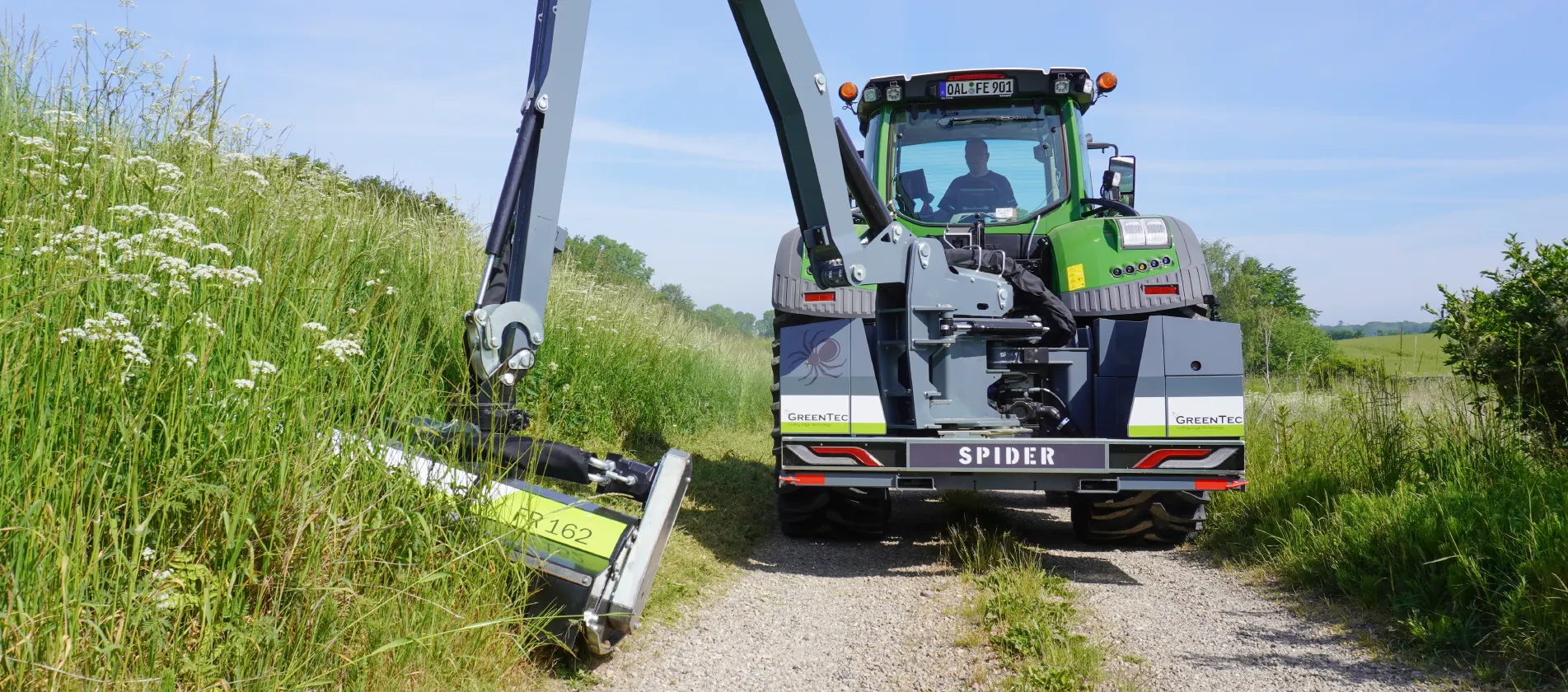 Boom mower for tractor