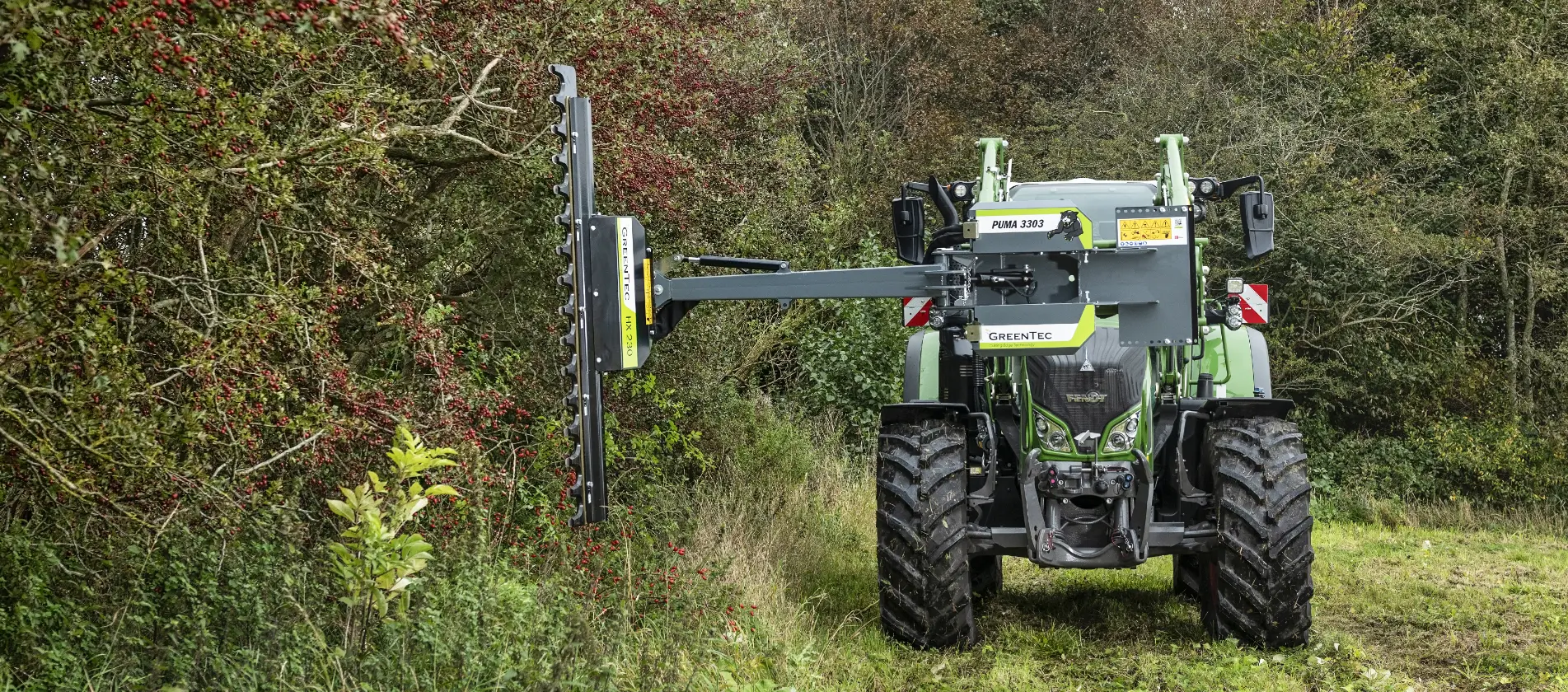 Finger bar hedge cutter for tractor