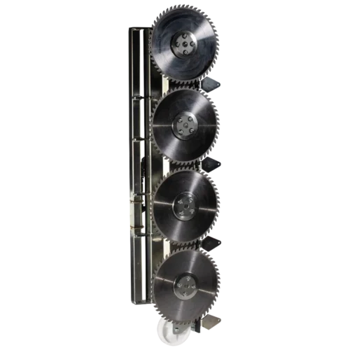 LRS 1402 standard equipment – 4 circular blades in a line