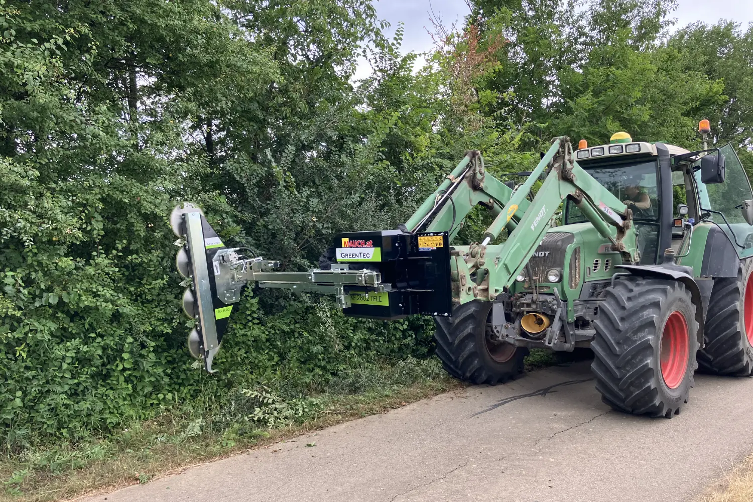 Tree trimming to maintain windbreak zones