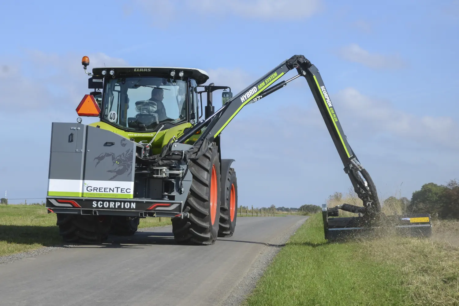 Rabatklipning med maskiner fra GreenTec