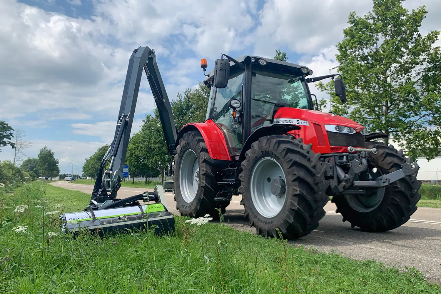 Verge mowing with GreenTec machines